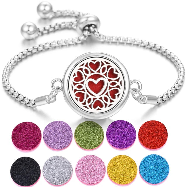 Pulsera de perfume de acero inoxidable