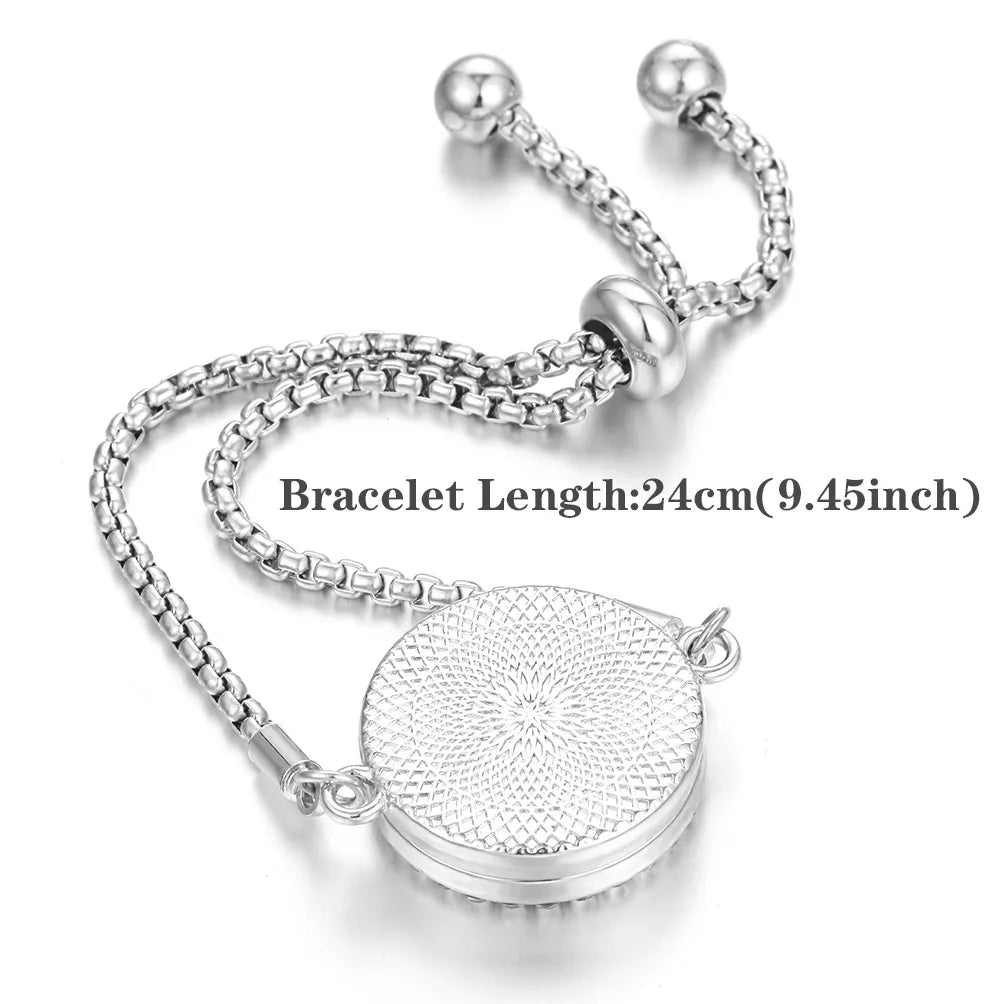 Pulsera de perfume de acero inoxidable