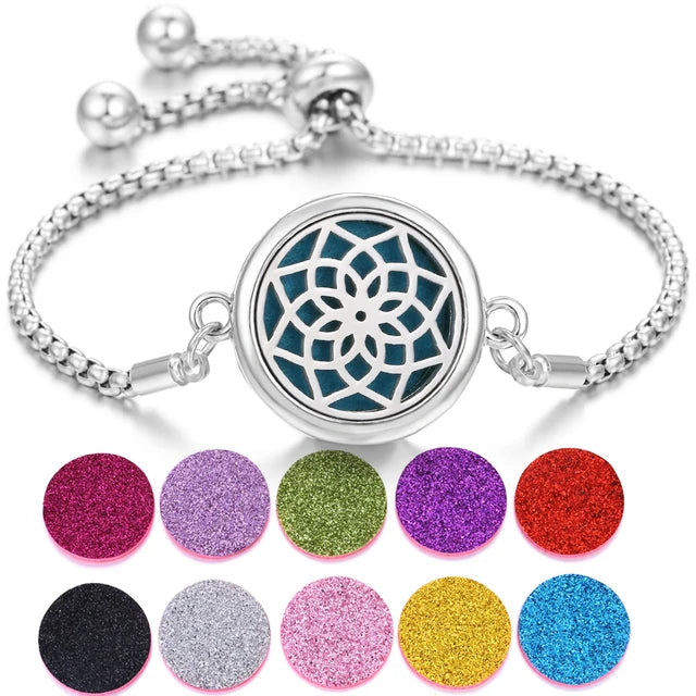 Pulsera de perfume de acero inoxidable