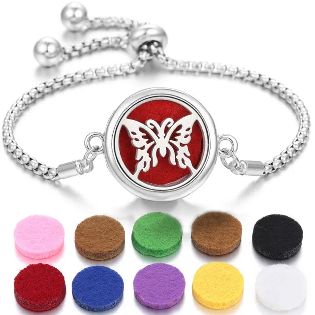 Pulsera de perfume de acero inoxidable