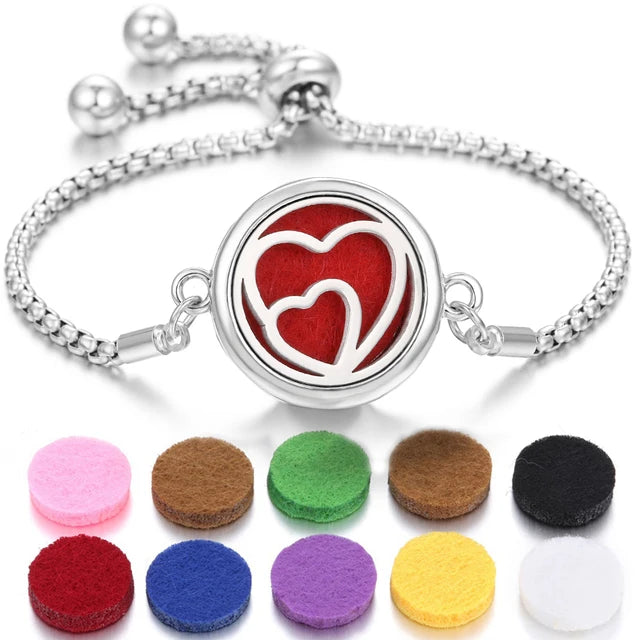 Pulsera de perfume de acero inoxidable