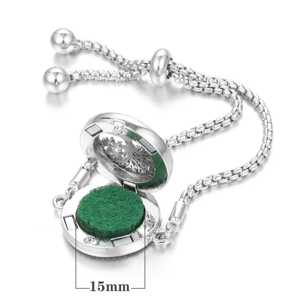 Pulsera de perfume de acero inoxidable