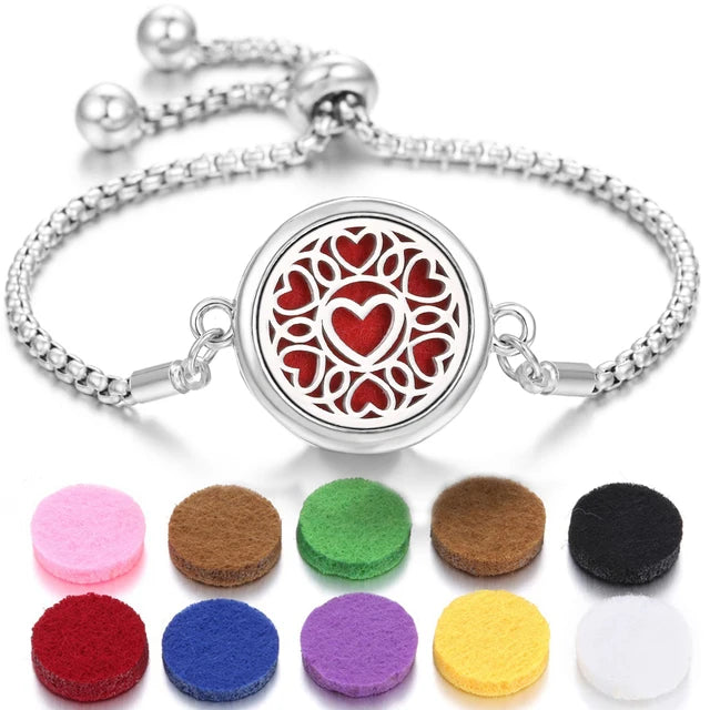 Pulsera de perfume de acero inoxidable