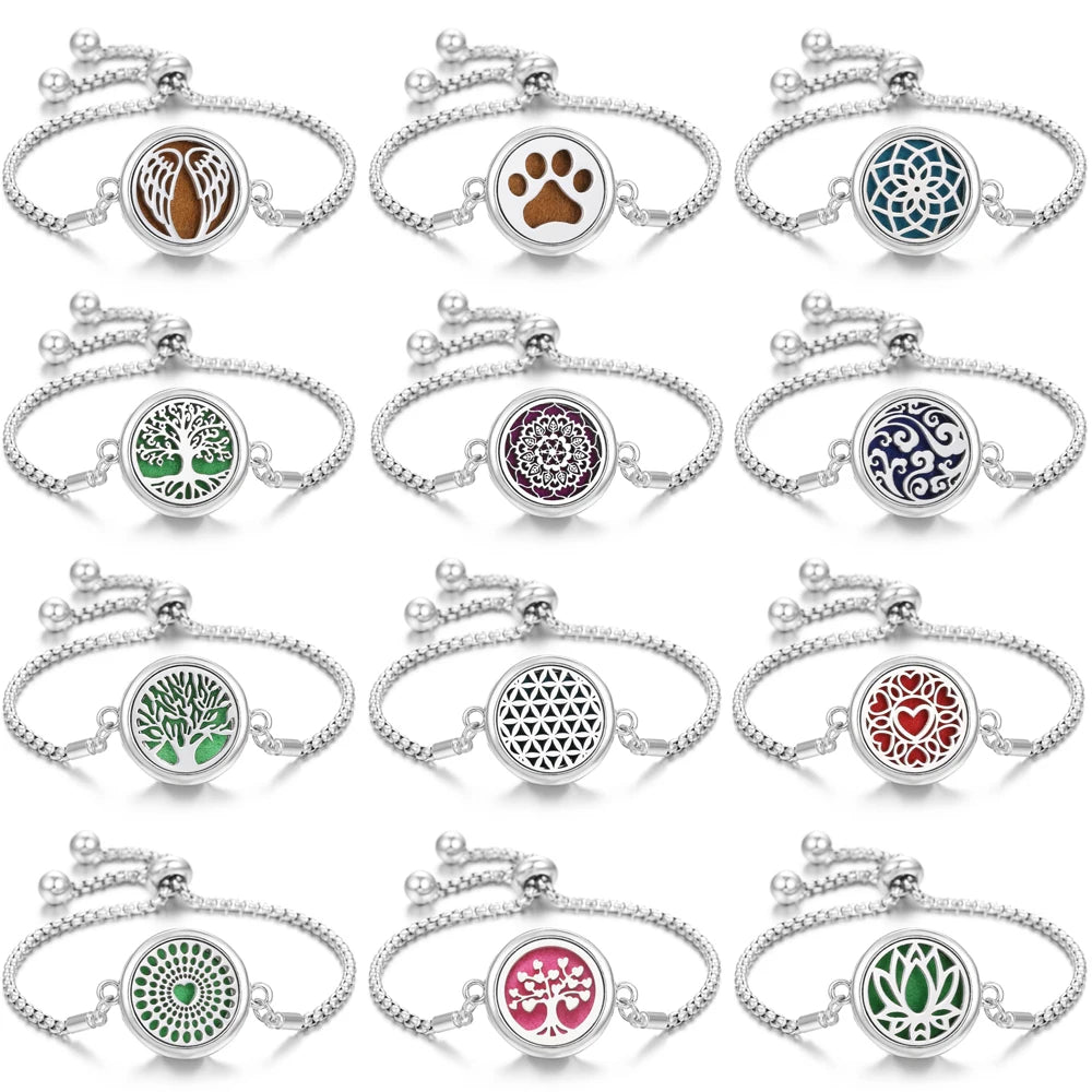 Pulsera de perfume de acero inoxidable