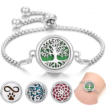Pulsera de perfume de acero inoxidable