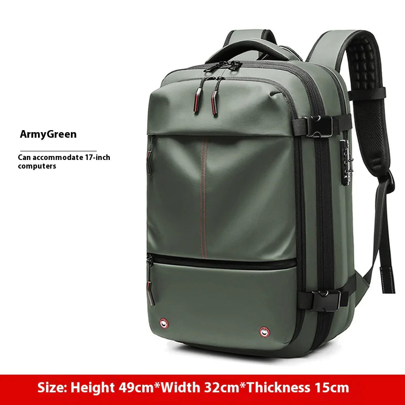 Mochila de gran capacidad con compresión al vacío