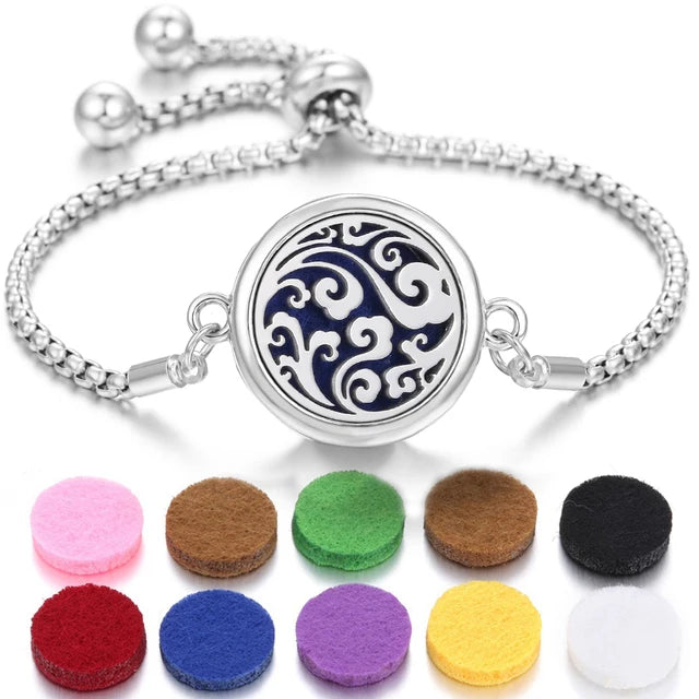 Pulsera de perfume de acero inoxidable