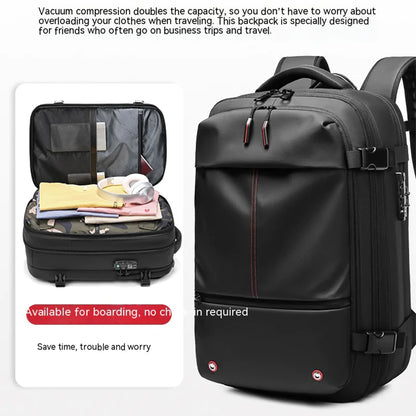 Mochila de gran capacidad con compresión al vacío