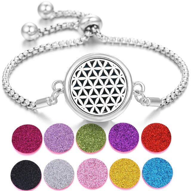 Pulsera de perfume de acero inoxidable