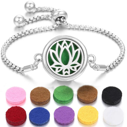 Pulsera de perfume de acero inoxidable
